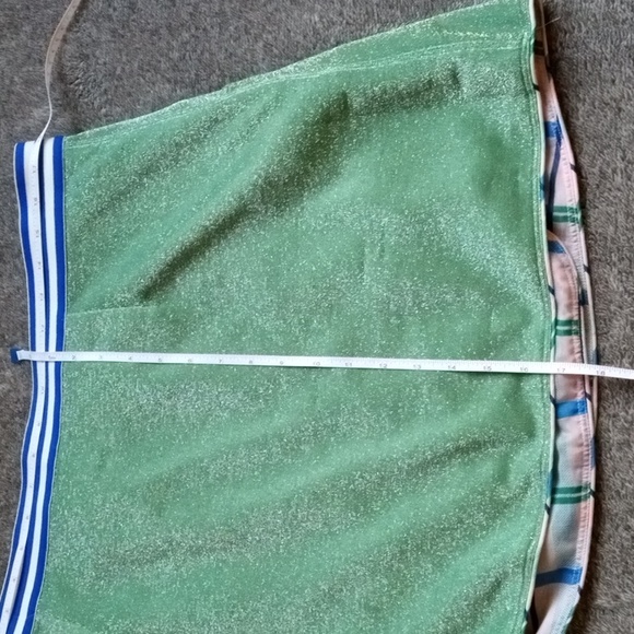 Buru pink plaid and green Lurex reversible tennis skirt - Picture 9 of 11